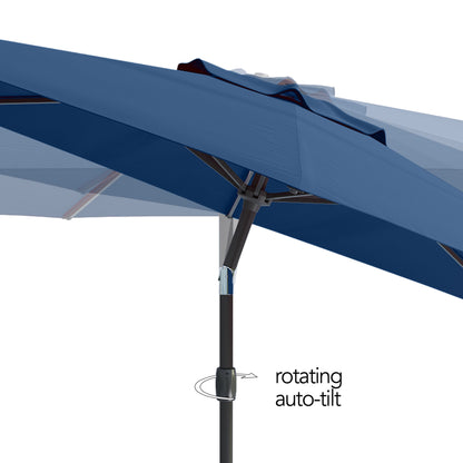 cobalt blue large patio umbrella, tilting with base 700 Series product image CorLiving#color_cobalt-blue