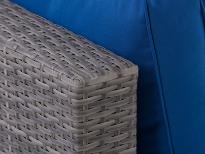 blended grey and oxford blue Outdoor Wicker Sofa, 3pc Parksville Collection detail image by CorLiving#color_blended-grey-and-oxford-blue