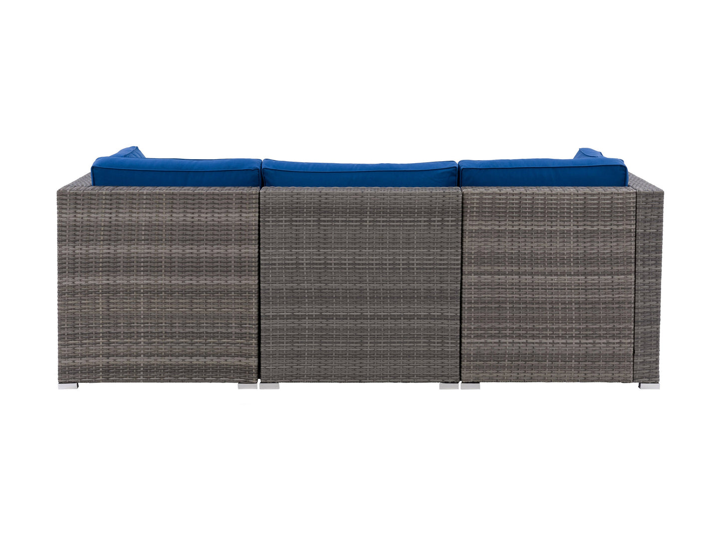 blended grey and oxford blue Outdoor Wicker Sofa, 3pc Parksville Collection product image by CorLiving#color_blended-grey-and-oxford-blue