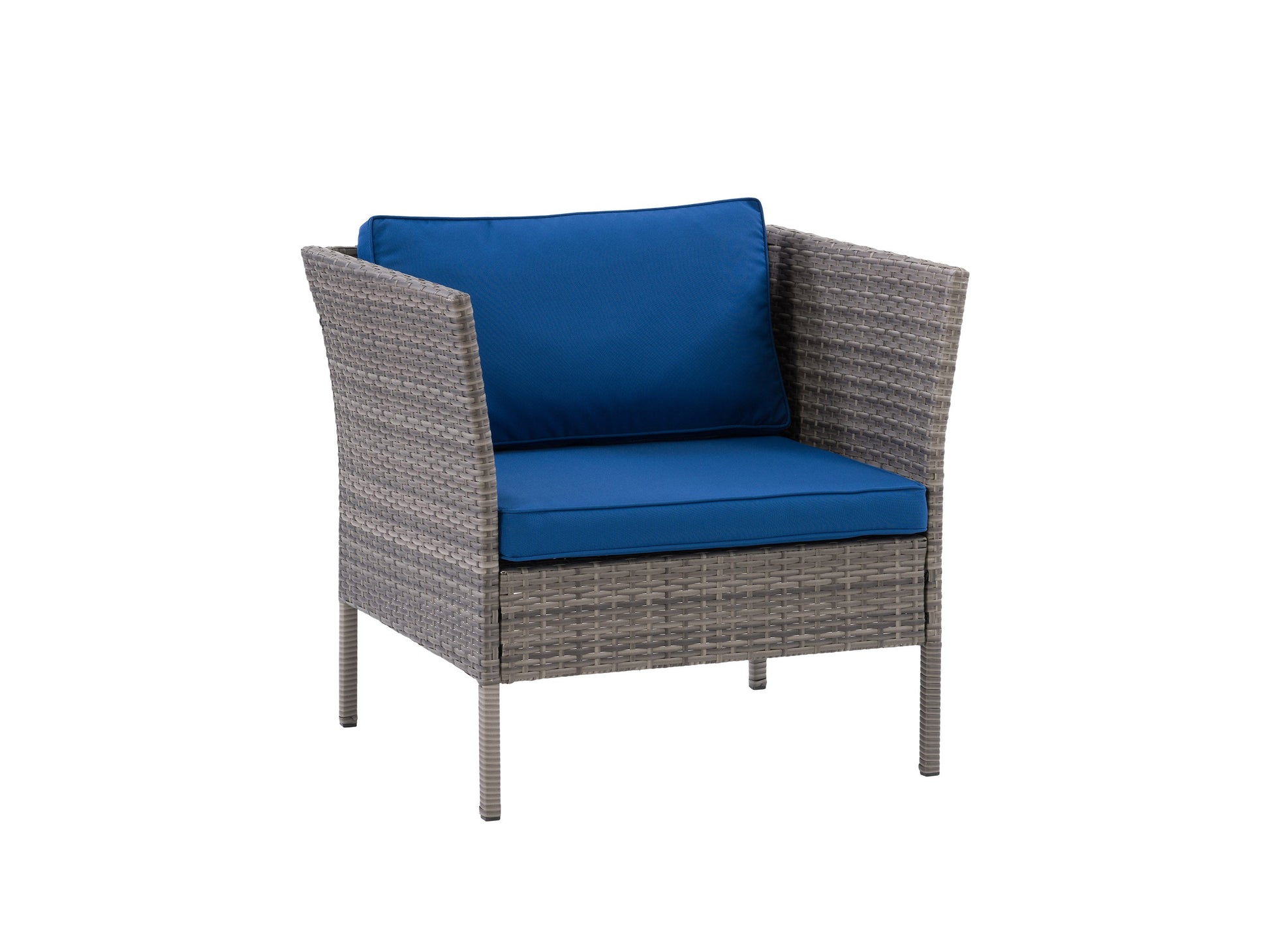 blended grey and oxford blue Patio Armchair Parksville Collection product image by CorLiving#color_blended-grey-and-oxford-blue