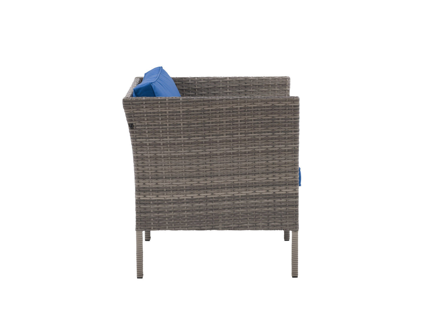 blended grey and oxford blue Patio Armchair Parksville Collection product image by CorLiving#color_blended-grey-and-oxford-blue