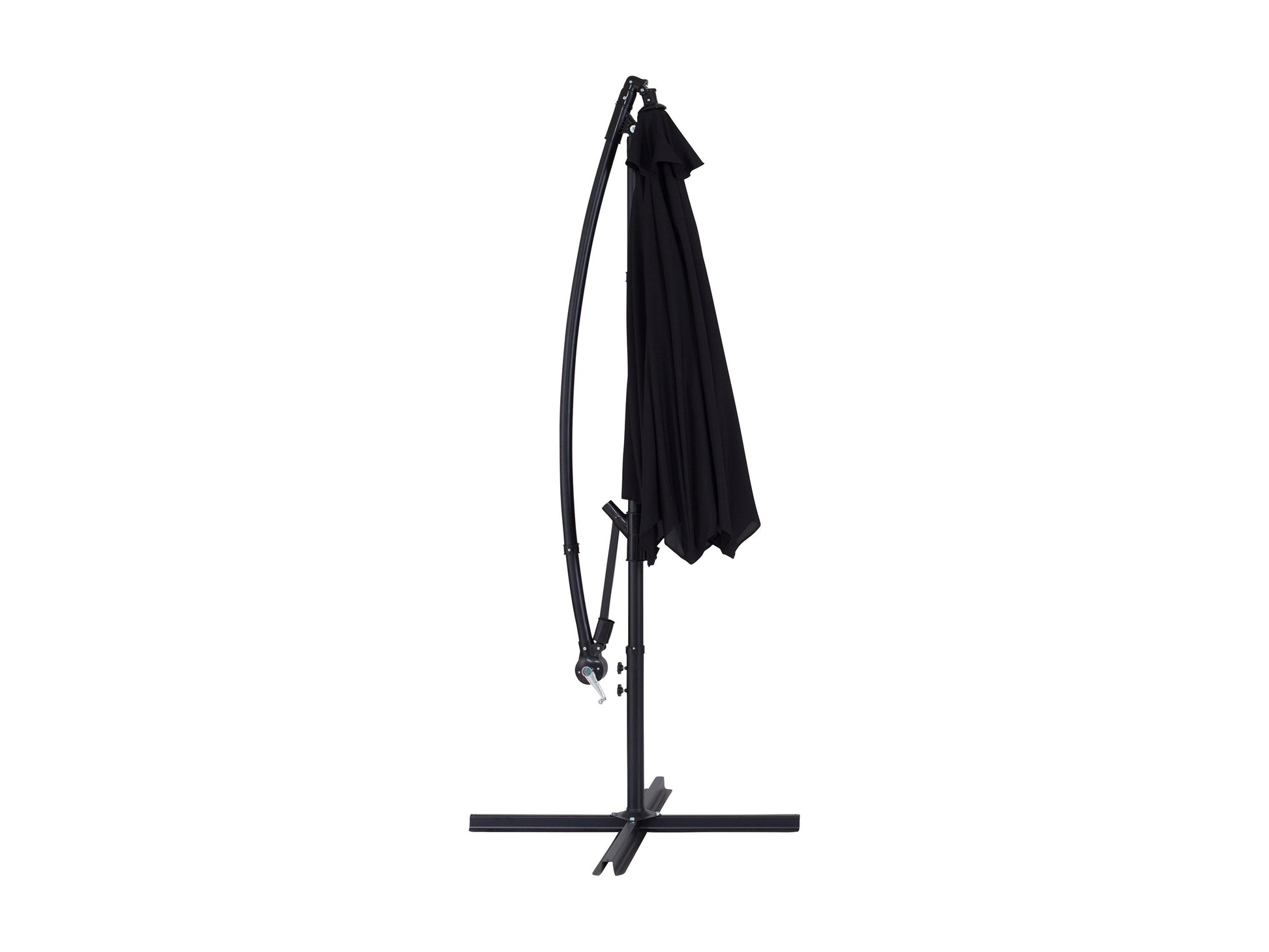 corliving gray black patio umbrella stand Cantilever Patio Umbrella