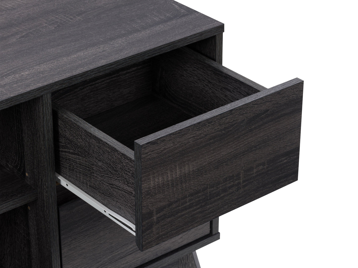 dark grey Modern TV Stand for TVs up to 55" Hollywood Collection detail image by CorLiving#color_dark-grey