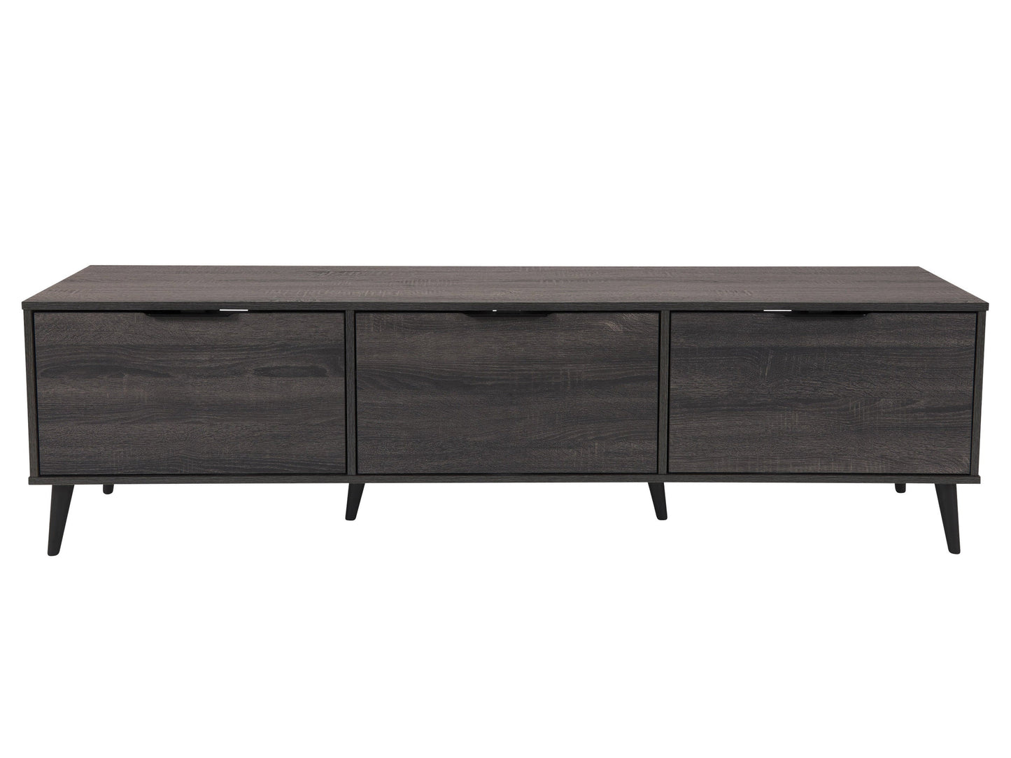 dark grey TV Bench with Cabinet Storage, TVs up to 85" Cole Collection product image by CorLiving#color_cole-dark-grey