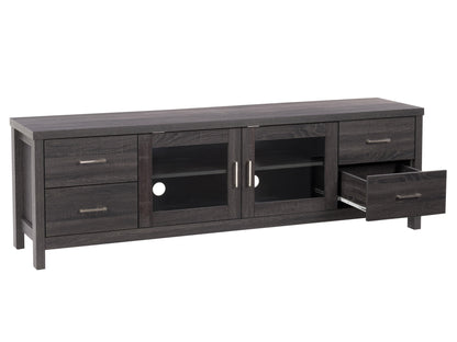 dark grey TV Cabinet with Doors for TVs up to 85" Hollywood Collection product image by CorLiving#color_dark-grey