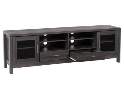 dark grey TV Cabinet with Doors for TVs up to 85" Hollywood Collection product image by CorLiving#color_dark-grey