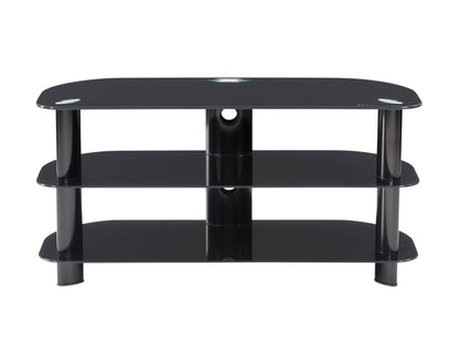 black Glass TV Stand for TVs up to 48" Laguna Collection product image by CorLiving#color_black