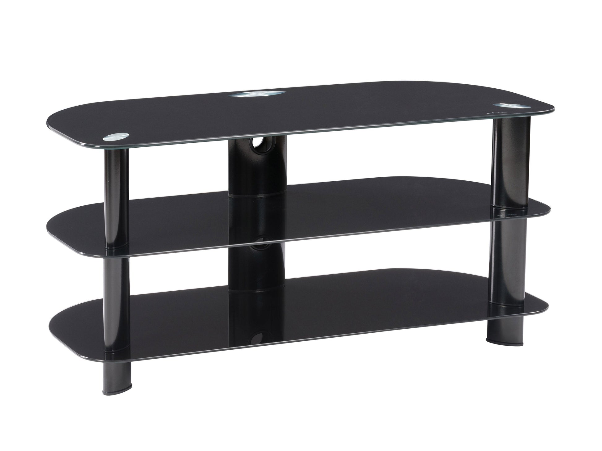 black Glass TV Stand for TVs up to 48" Laguna Collection product image by CorLiving#color_black