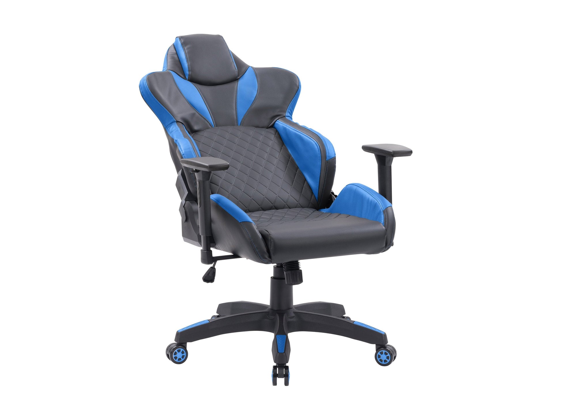 black and blue Gaming Reclining Chair Nightshade Collection product image by CorLiving#color_black-and-blue